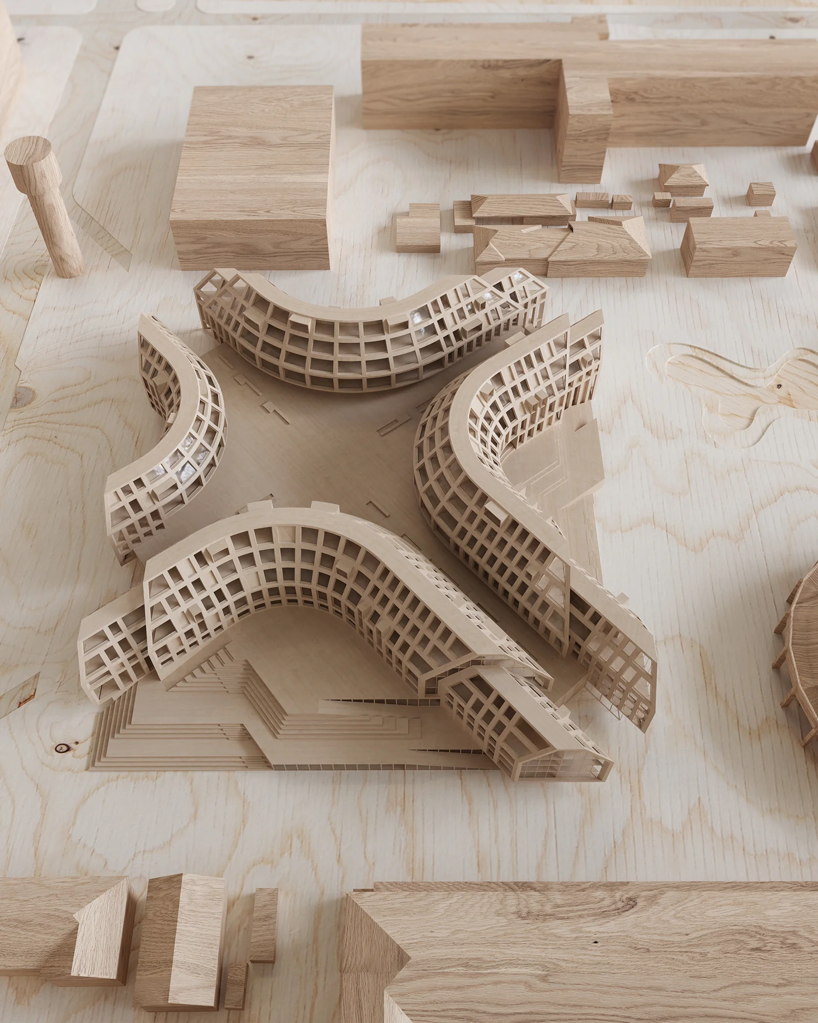 Physical model 2 for The Dual Square, Brest, Belarus.